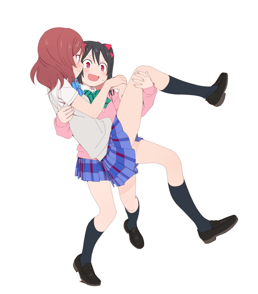 nishikino maki and yazawa nico (love live! and 1 more) drawn by nse