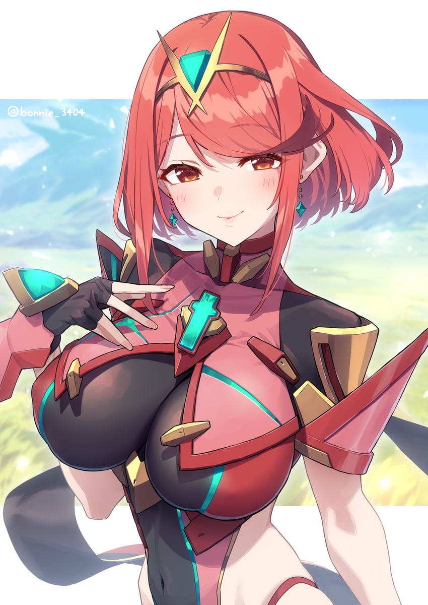 pyra (xenoblade chronicles and 1 more) drawn by baffu
