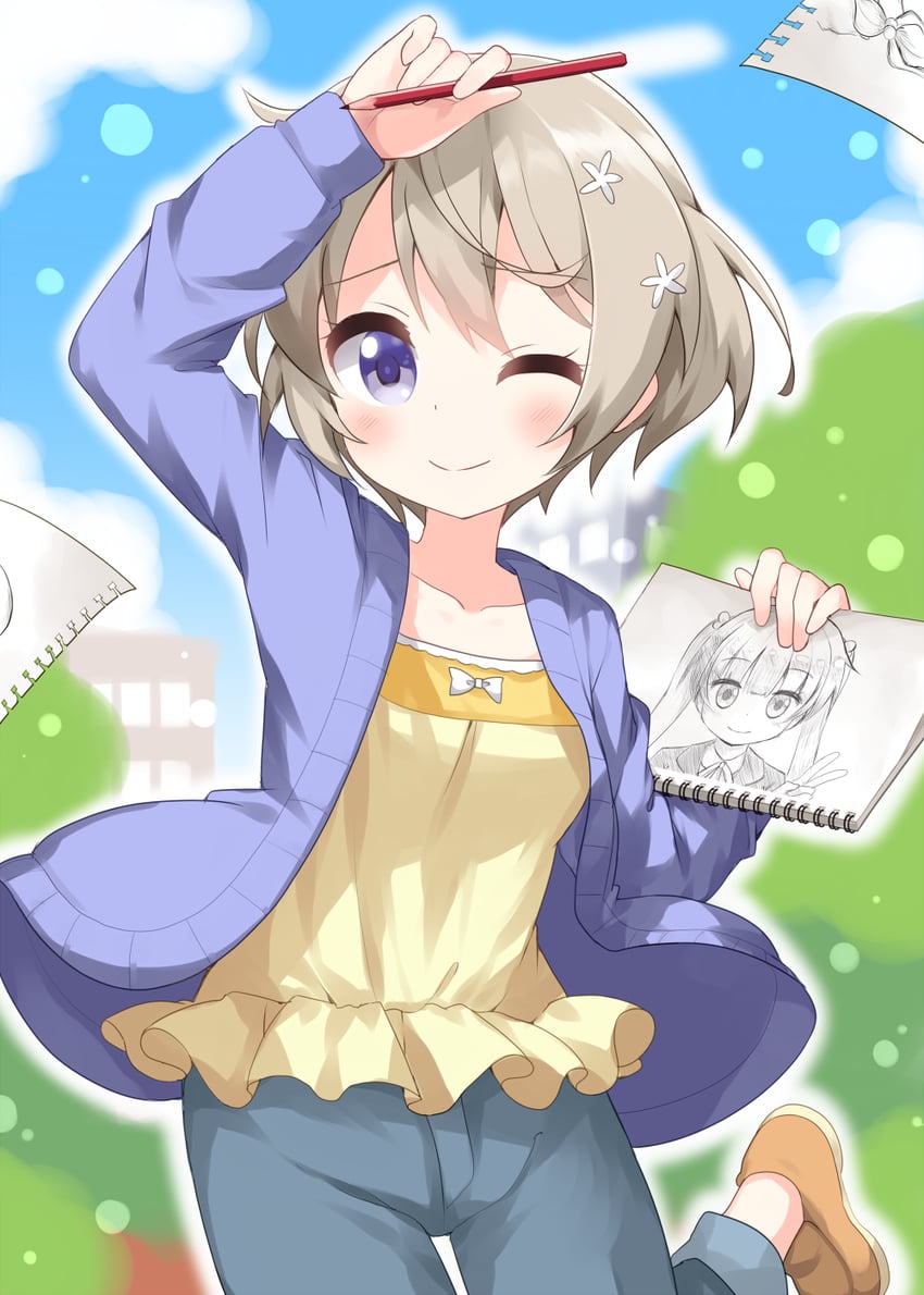 suzukaze aoba and hoshikawa hotaru (new game!) drawn by ruu_(tksymkw)