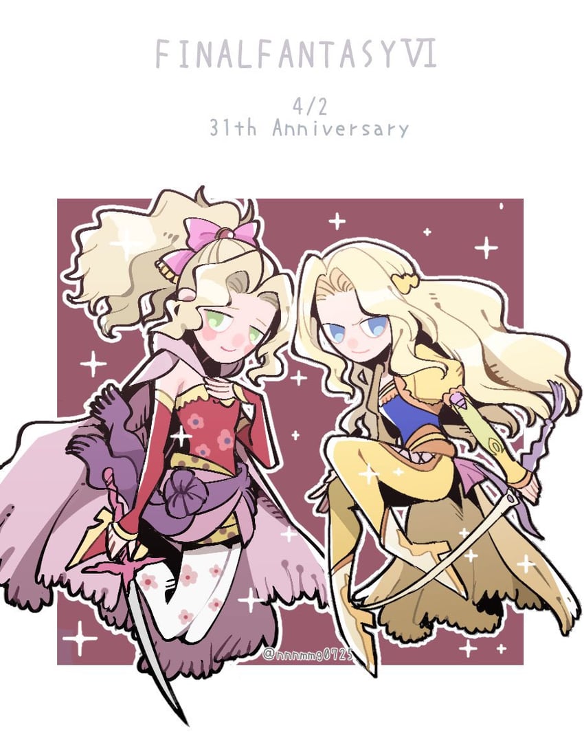 terra branford and celes chere (final fantasy and 1 more) drawn by nnnmmg0725