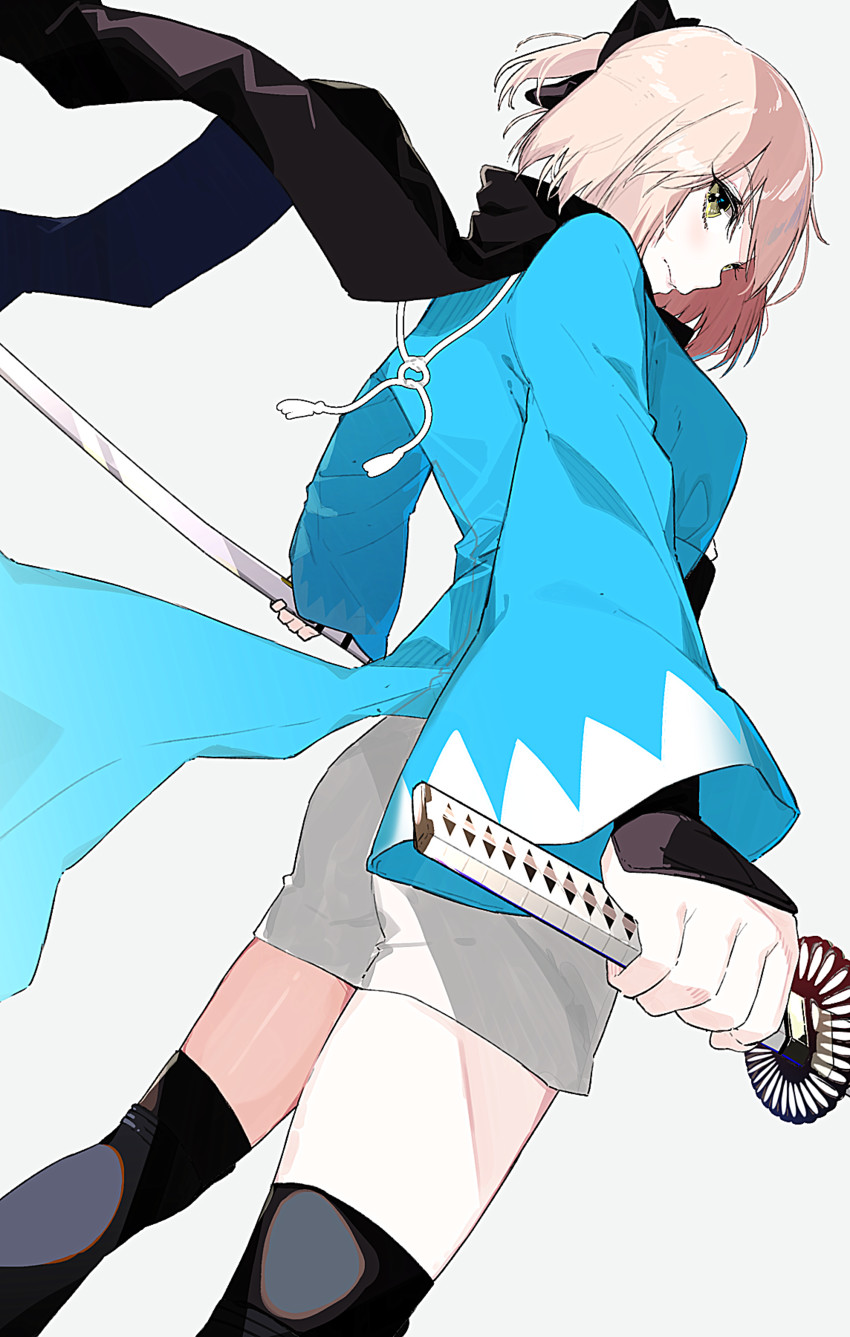 okita souji (fate and 1 more) drawn by kayahara