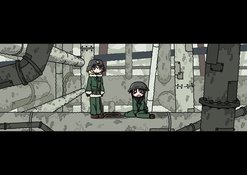 chito and yuuri (shoujo shuumatsu ryokou) drawn by emesan_desu