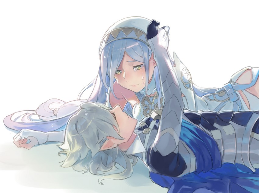 azura and male corrin (fire emblem and 1 more) drawn by aisutabetao
