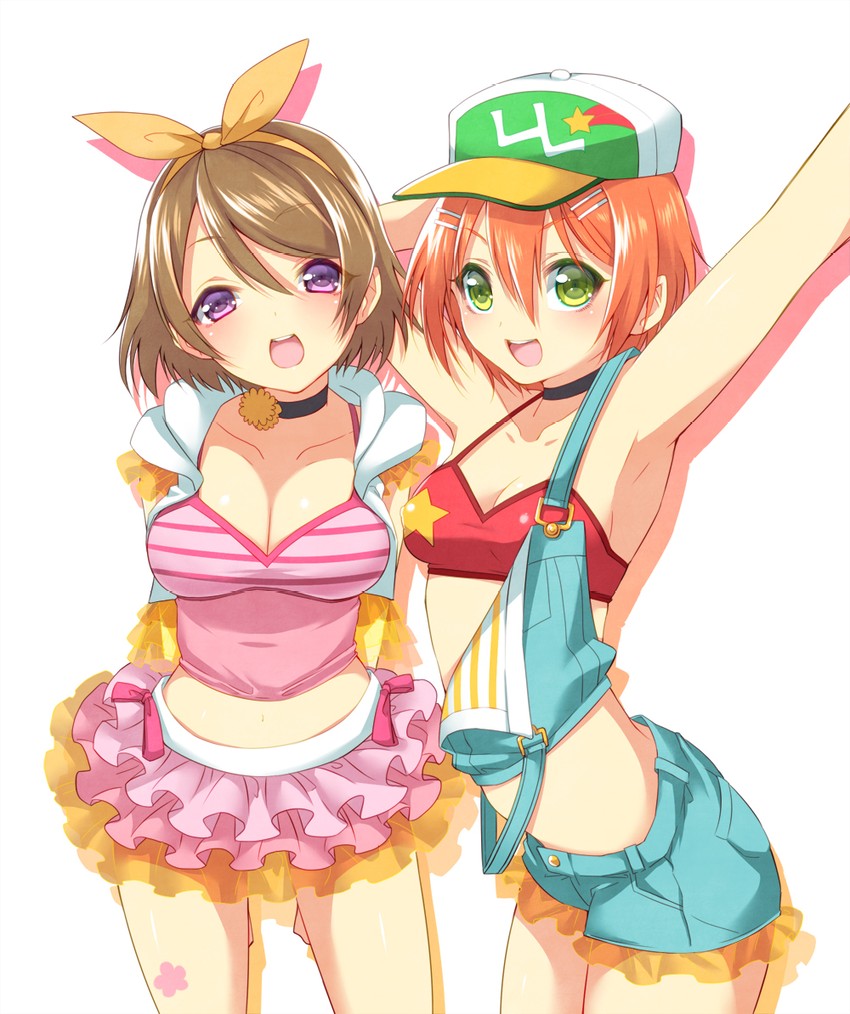 hoshizora rin and koizumi hanayo (love live! and 1 more) drawn by hattori_masaki
