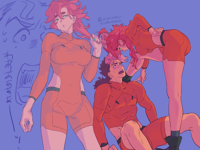 suletta mercury and guel jeturk (gundam and 1 more) drawn by ivy_hermit