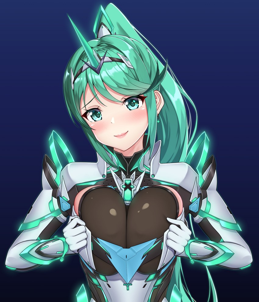 pneuma (xenoblade chronicles and 1 more) drawn by nemunemu_semi