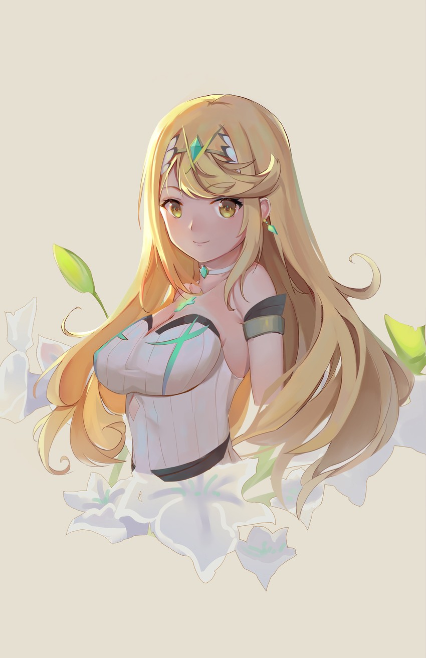 mythra (xenoblade chronicles and 1 more) drawn by kiiro_kimi
