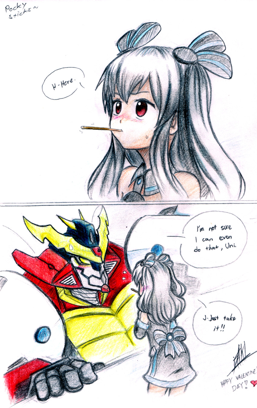 uni and brave the hard (neptune and 1 more) drawn by isaki_tanaka