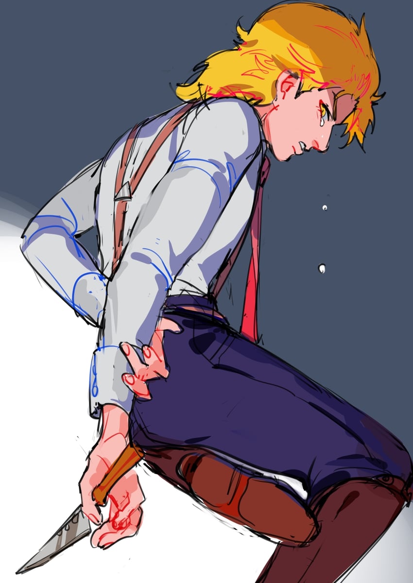 dio brando (jojo no kimyou na bouken and 1 more) drawn by lighthouse_(lt_yummy)