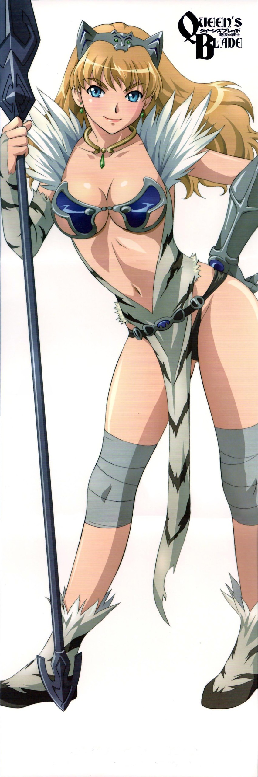 elina and captain of the royal guard elina (queen's blade) drawn by rin-sin