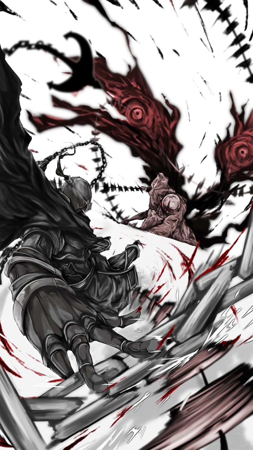grimm and lorde (black souls and 1 more) drawn by scrapiron2800