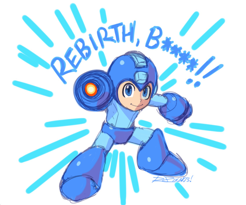 mega man (super smash bros. and 1 more) drawn by robaato