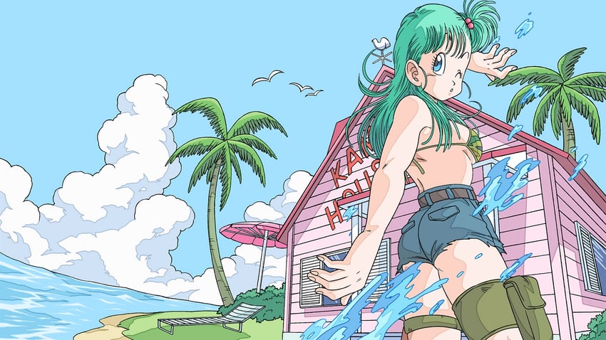 bulma (dragon ball and 1 more) drawn by fenyon