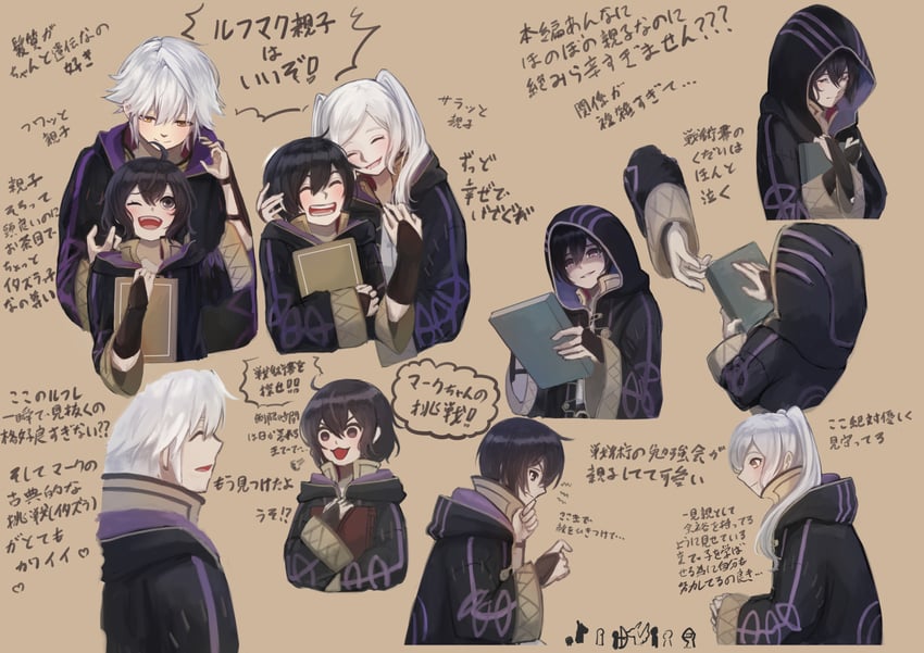 female robin, male robin, female morgan, and male morgan (fire emblem and 1 more) drawn by zuzu_(ywpd8853)