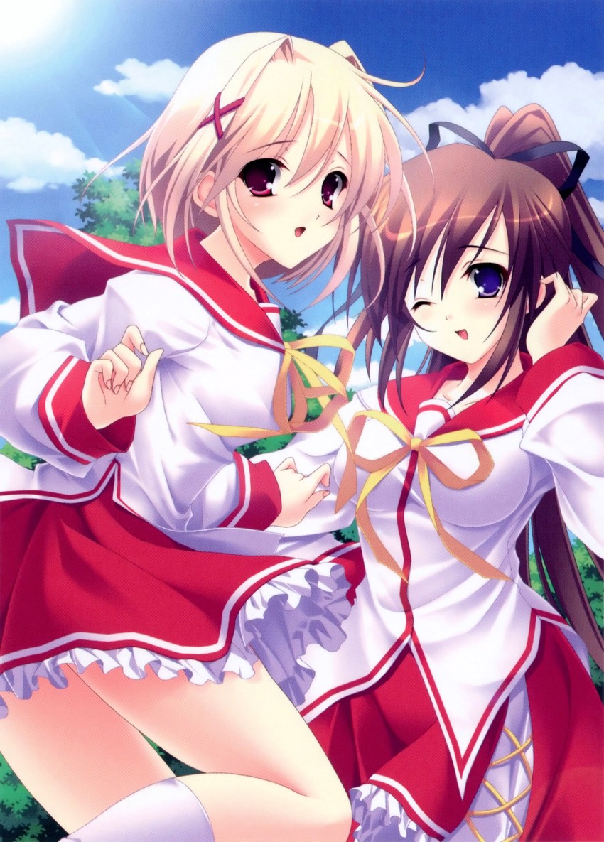 fujimi yukari and irie mitsuki (tsukushite ageru no ni!) drawn by satou_satoru