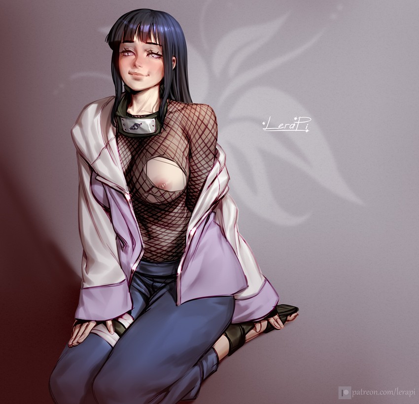 hyuuga hinata (naruto and 1 more) drawn by aleriia_v