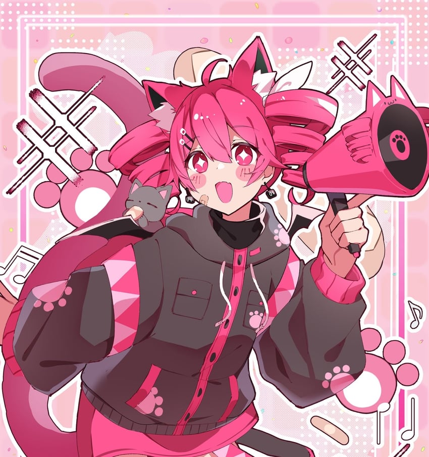 kasane teto and kasane neko (utau and 1 more) drawn by murumuru_(pixiv51689952)