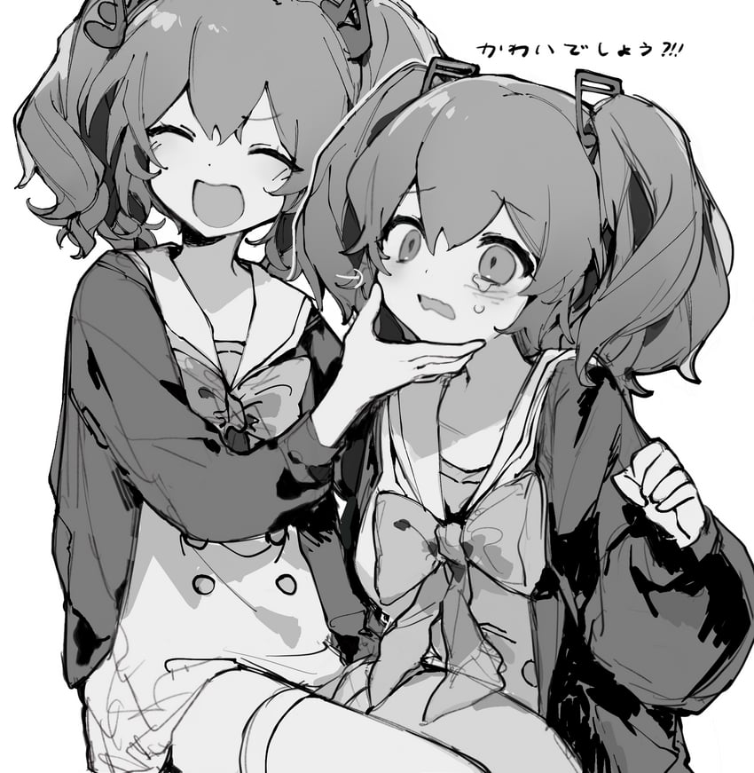 otonokoji kanade and otonokoji hibiki (danganronpa and 2 more) drawn by uyu_(pixiv_92484260)