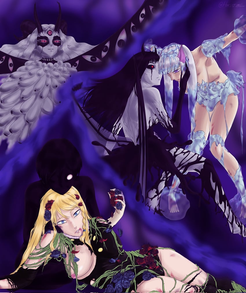 noelle silva, vanica zogratis, and megicula (black clover) drawn by horserious