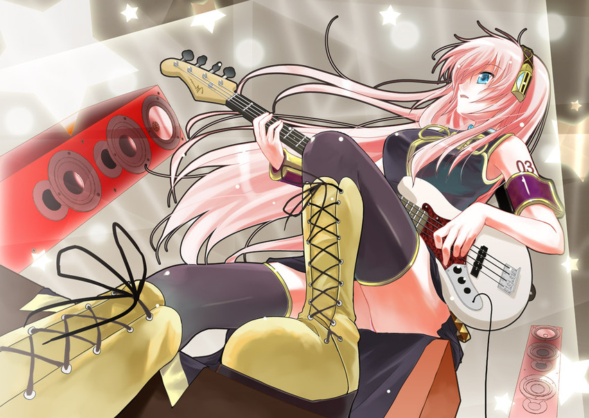 megurine luka (vocaloid) drawn by porurin