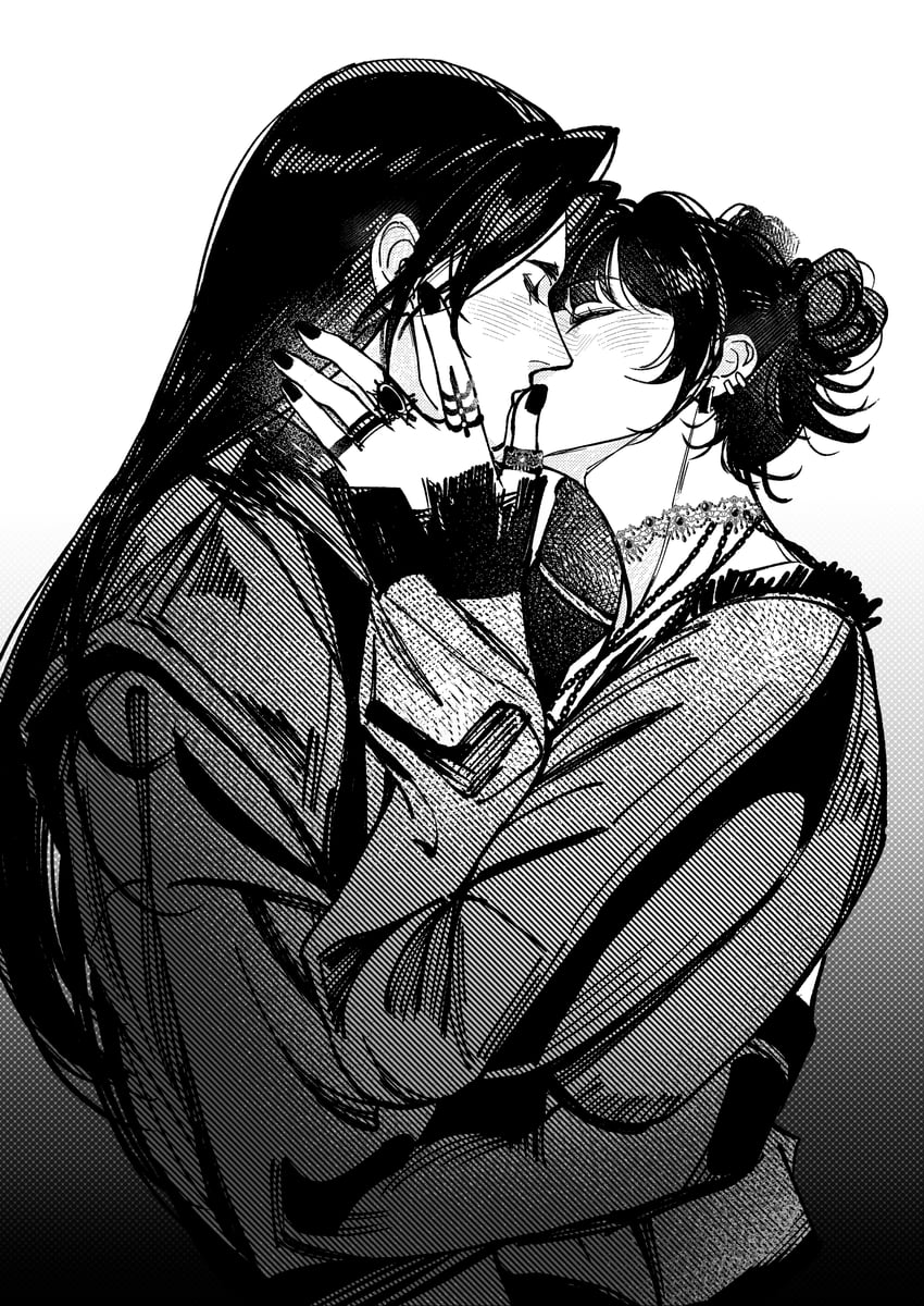 mikasa ackerman and eren yeager (shingeki no kyojin) drawn by furudxn