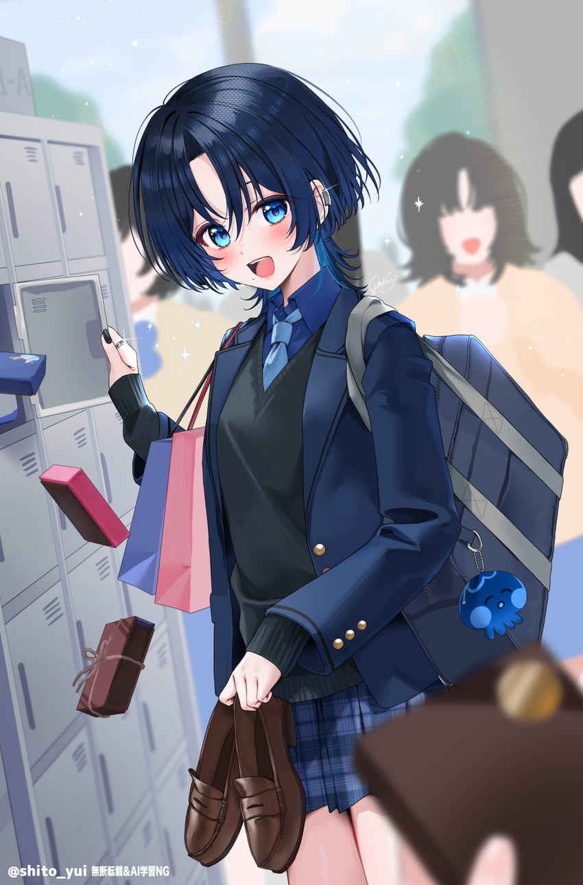 hiodoshi ao (hololive and 1 more) drawn by yuuyu_(moco20111115)