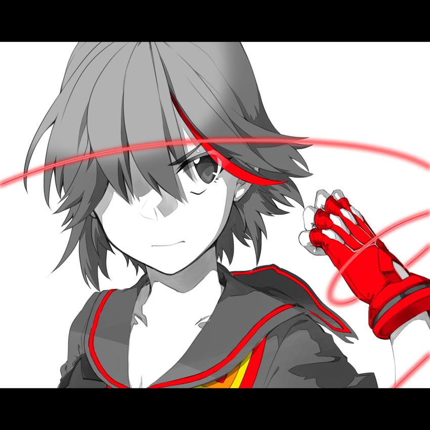 matoi ryuuko and senketsu (kill la kill) drawn by myon2