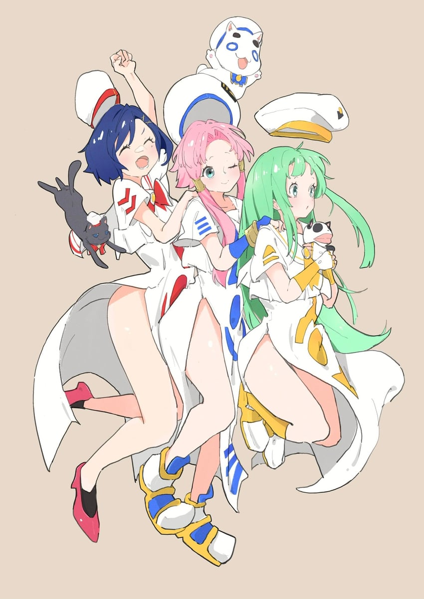 mizunashi akari, alice carroll, aika granzchesta, aria pokoteng, president maa, and 1 more (aria) drawn by ocha_(popopogg)