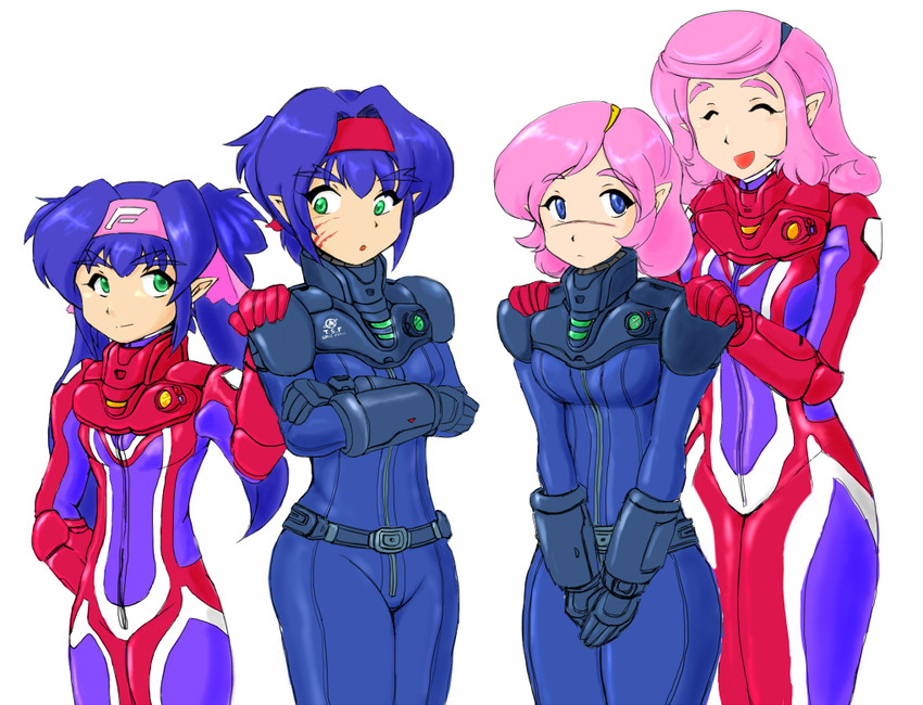 klan klein and nene rora (macross and 1 more) drawn by x302