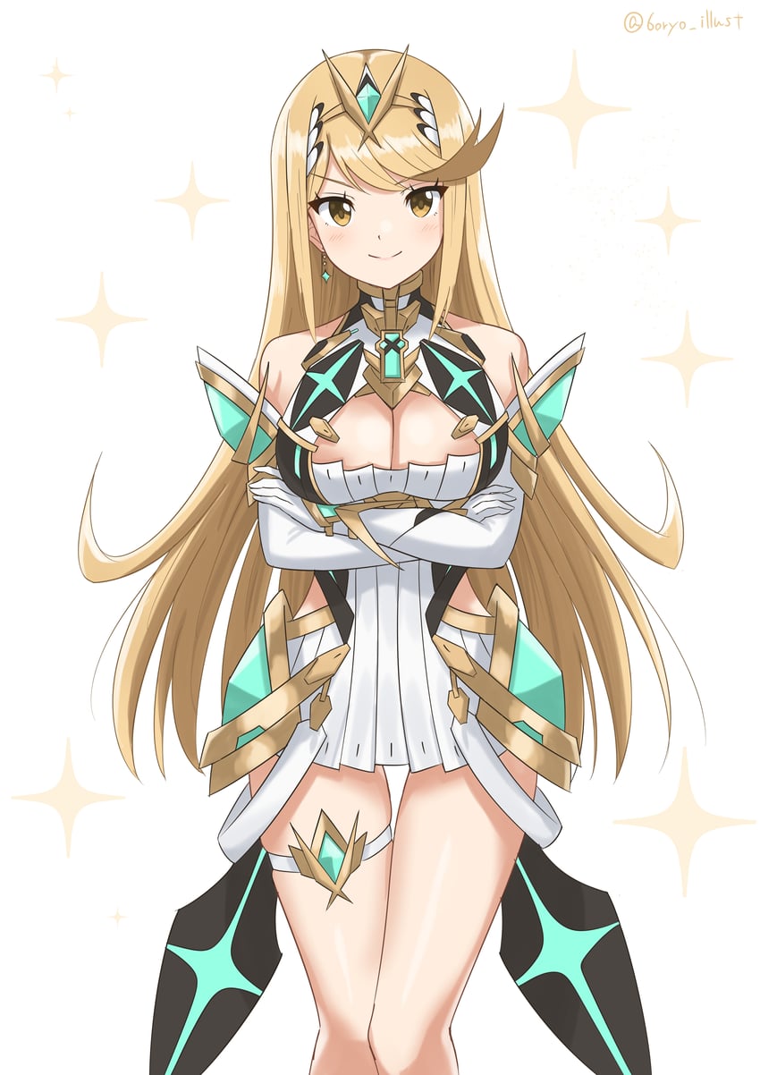 mythra (xenoblade chronicles and 1 more) drawn by ryochan96154