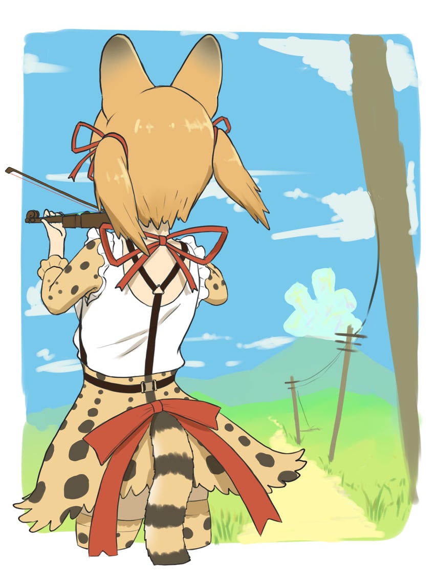 large-spotted genet (kemono friends and 1 more) drawn by y0whqzz8bkslezl