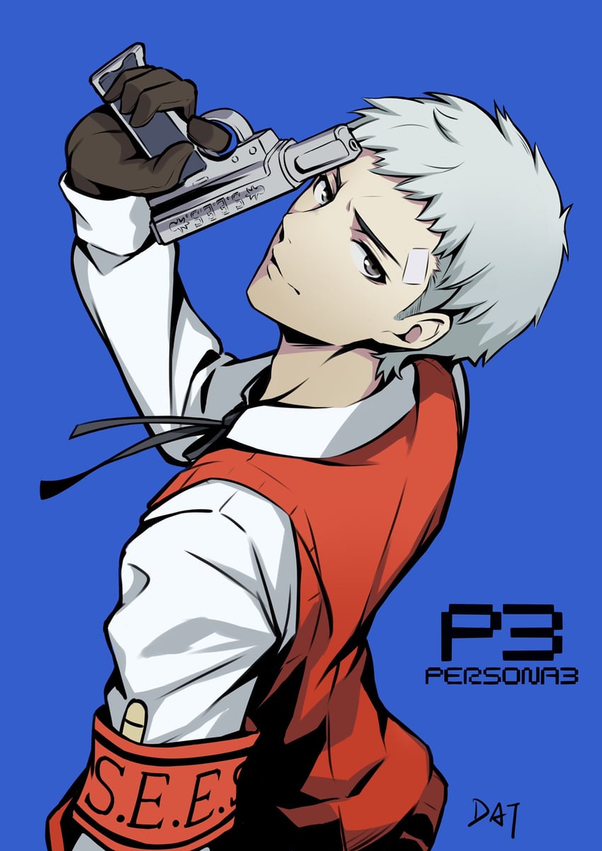 sanada akihiko (persona and 1 more) drawn by da-cart
