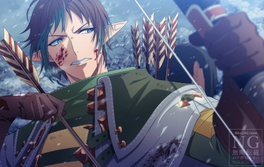 sanson smyth and guydelot thildonnet (final fantasy and 1 more) drawn by akujiki59