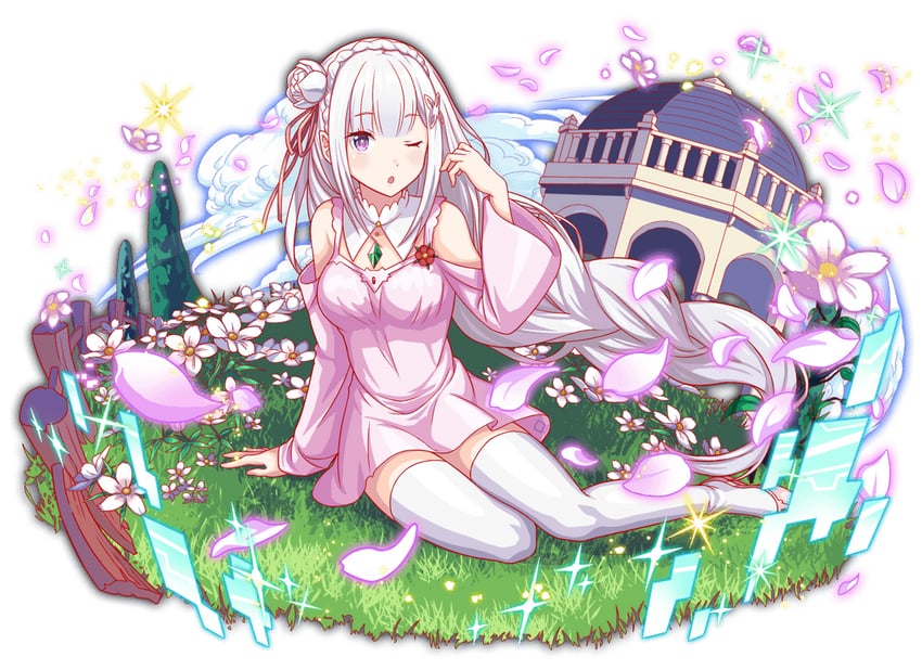 emilia (re:zero kara hajimeru isekai seikatsu and 1 more)
