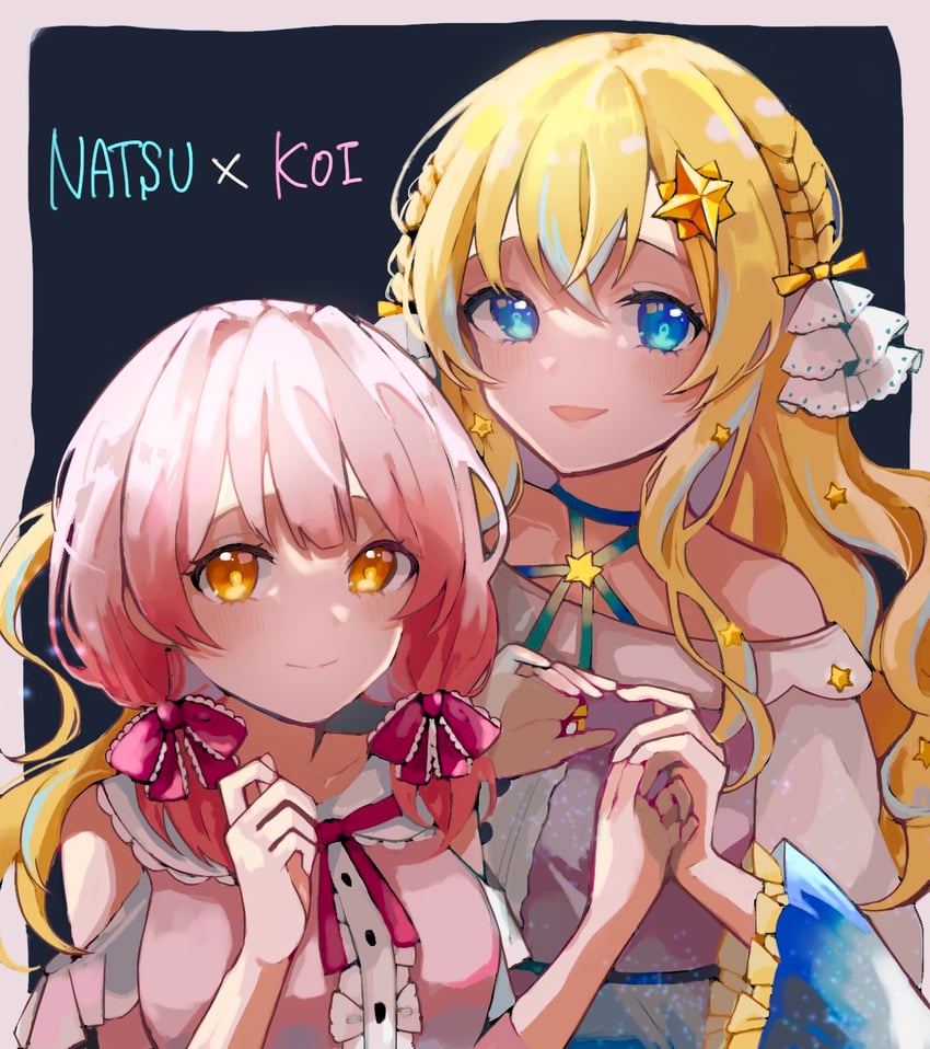 koiro ankoro and hoshino natsuki (indie virtual youtuber) drawn by k_i_ki