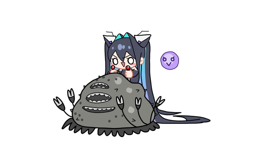 little mermaid and gluttony (goddess of victory: nikke) drawn by wge