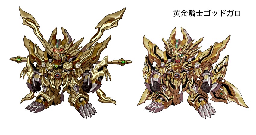 god gundam and garo (gundam and 4 more) drawn by zhen_long