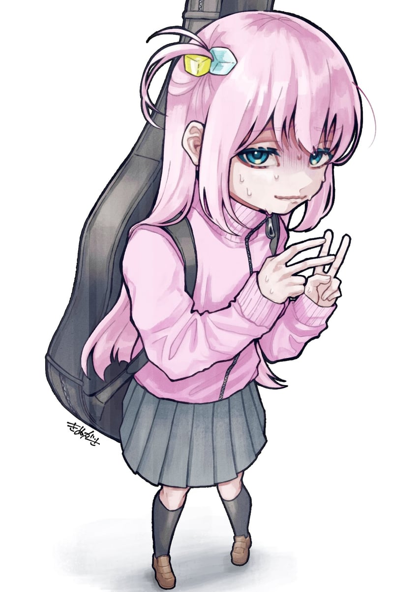 gotoh hitori (bocchi the rock!) drawn by kinuuu_x3x