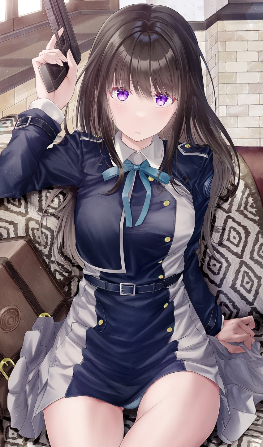 inoue takina (lycoris recoil) drawn by meen_(ouaughikepdvrsf)