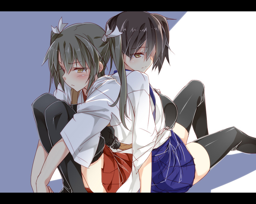 kaga and zuikaku (kantai collection) drawn by mtu_(orewamuzituda)