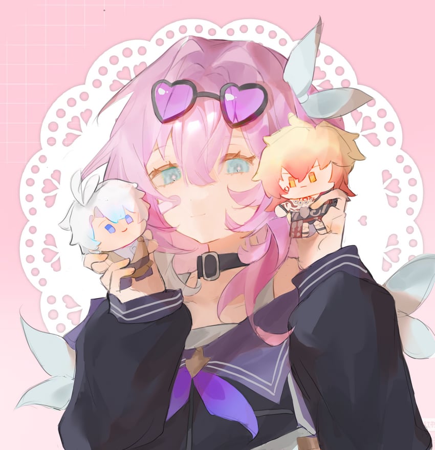 phainon, mydei, and cyrene (honkai and 1 more) drawn by zhipeininao