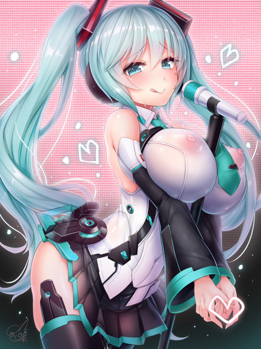 hatsune miku (vocaloid and 1 more) drawn by doyouwantto