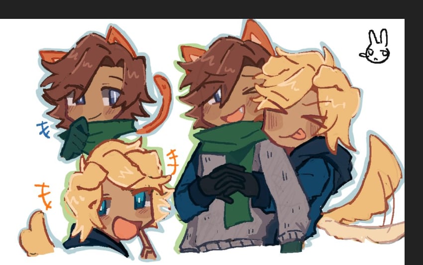 garroth ro'meave and laurance zvahl (minecraft diaries and 2 more) drawn by pen_118