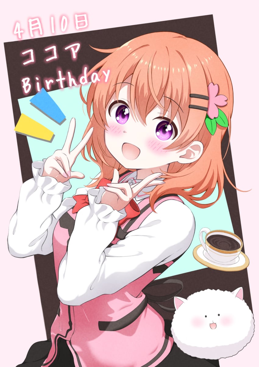 hoto cocoa and tippy (gochuumon wa usagi desu ka?) drawn by tomio_pretty