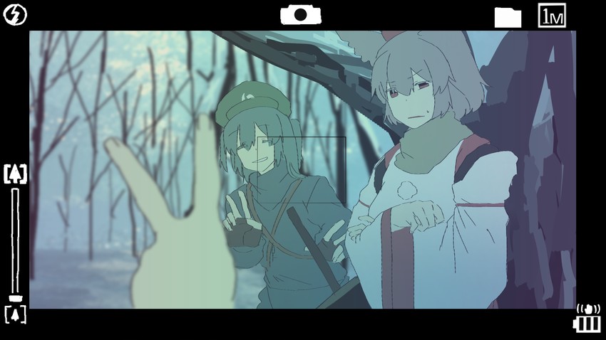 shameimaru aya, inubashiri momiji, and kawashiro nitori (touhou) drawn by irohasu_(sasagarasu)