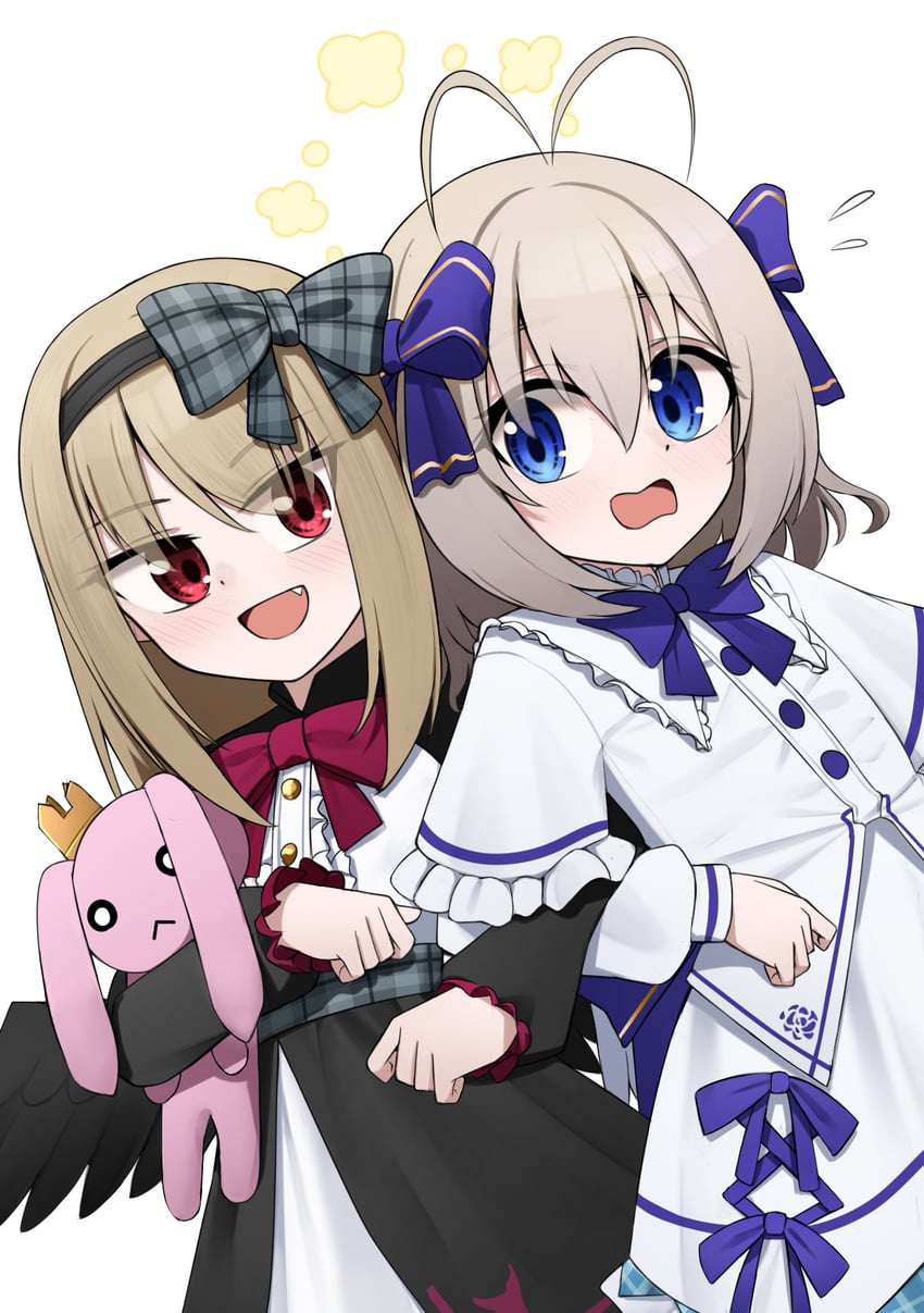 dark feather alma and angel feather alma (emil chronicle online) drawn by watakaze