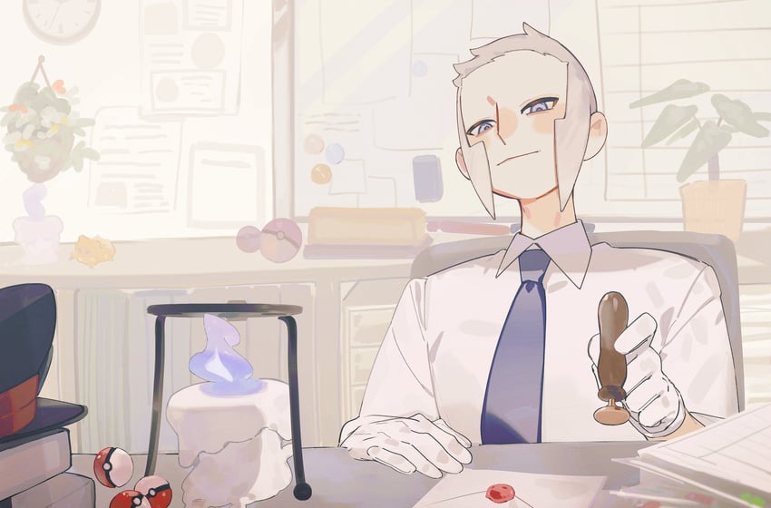 ingo and litwick (pokemon and 1 more) drawn by ccf2q
