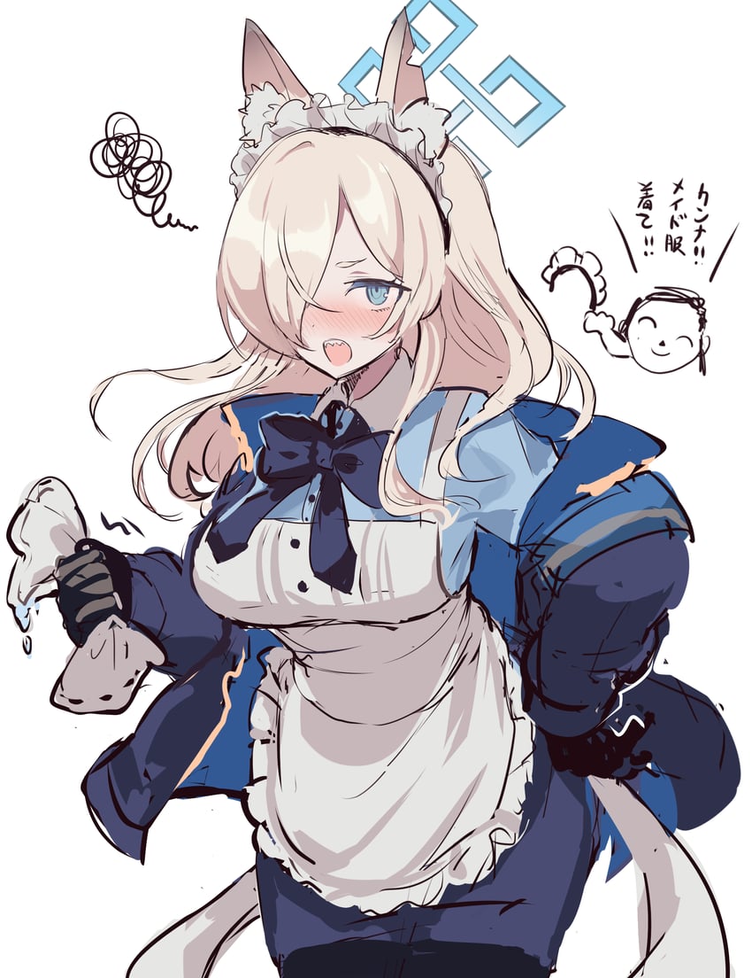 sensei, doodle sensei, and kanna (blue archive) drawn by karunabaru