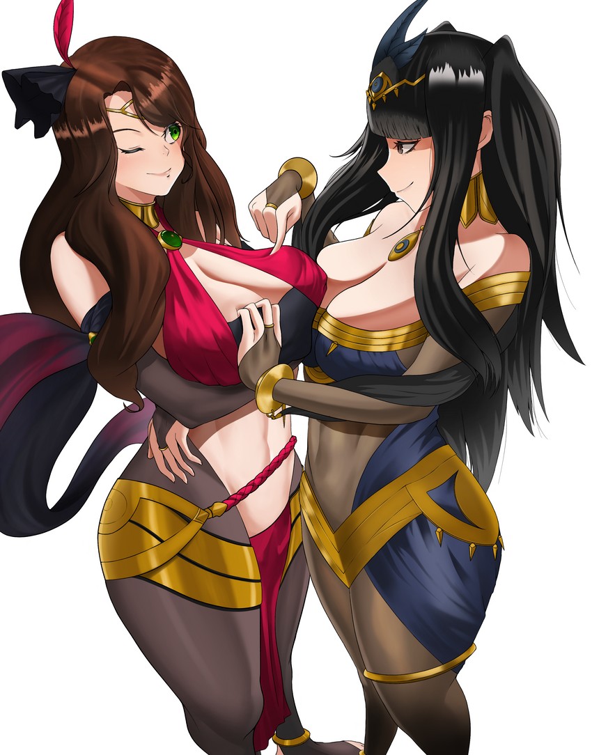tharja and dorothea arnault (fire emblem and 3 more) drawn by okaimikey