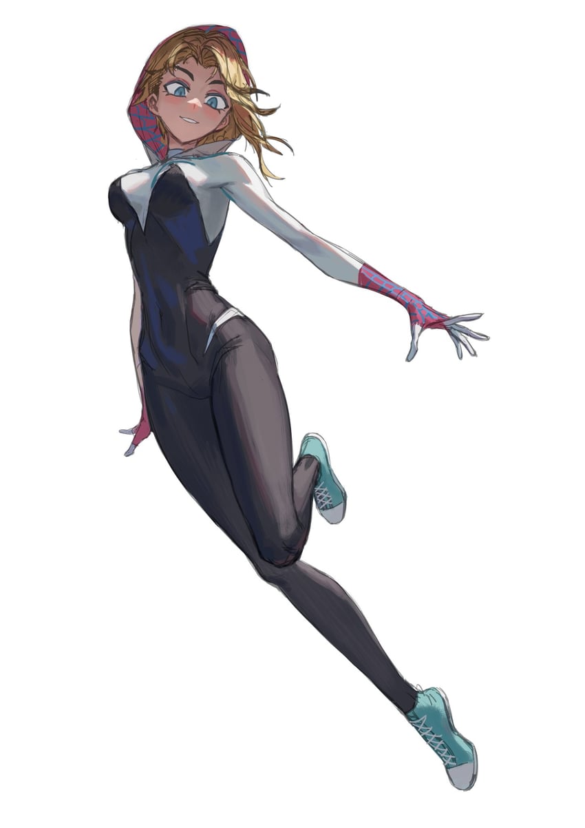 spider-gwen and gwen stacy (marvel and 3 more) drawn by max-k
